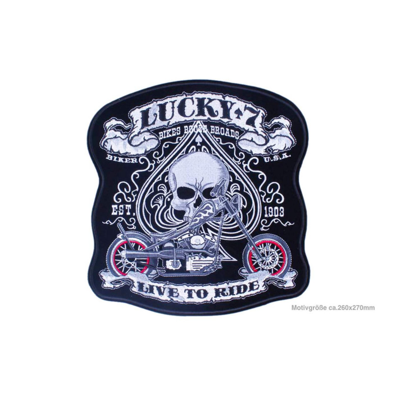 8+ Back Patch Biker