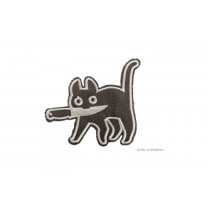 Black Cat With Knife Patch